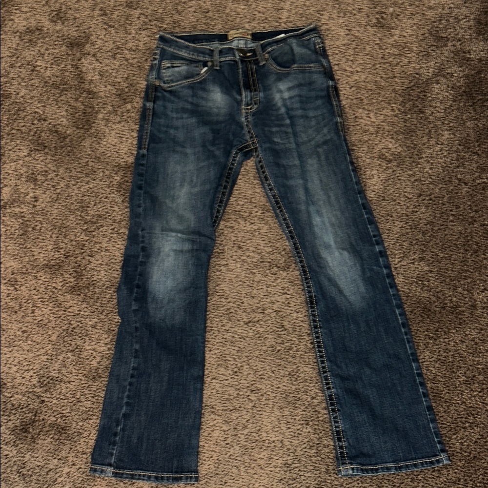 Wrangler Dark Blue Straight Leg Jeans